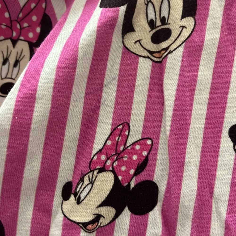 Wild Rich Kids Minnie Mouse Pink Striped Dress - Picture 3 of 4